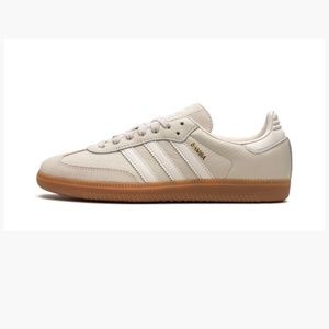 Adidas women’s samba (gum/white/beige) size 8